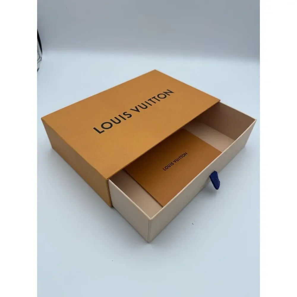 Authentic Louis Vuitton Small Drawer Gift Box with Envelope Sleeve 9” x 5.5”